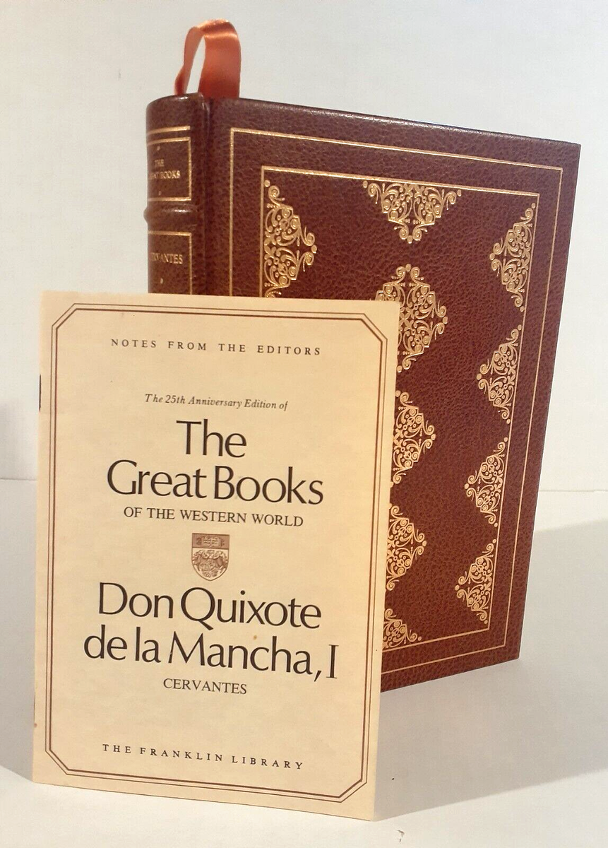 Don Quixote vol 1 Franklin Library w/Booklet 25th Anniversary 1978