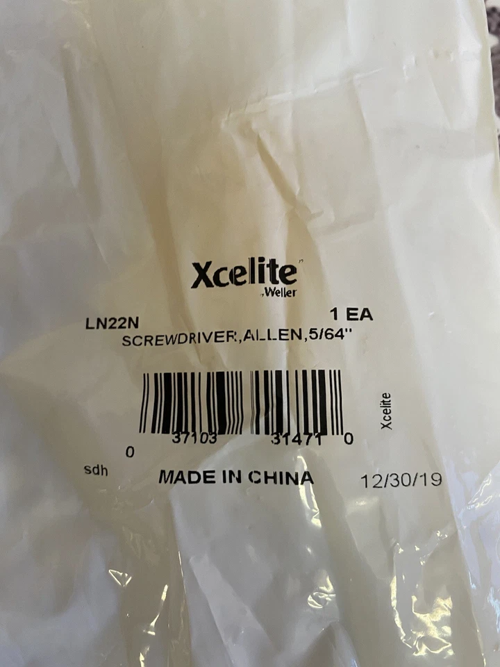 Xcelite LN22N ScrewDrive, Allen 5/64” Qty. 3 - Image 3 of 3