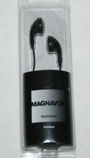 Magnavox Earphones Clear Sound Earbuds Silicon Comfort 13 mm Driver Black NEW