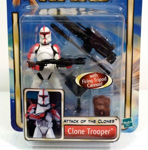 Star Wars: Attack of the Clones Clone Trooper Action Figure Hasbro 2002 MINT - Picture 2 of 7