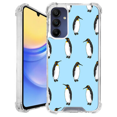Case For [Samsung A25 5G][CRYSTAL CLEAR SET17] Flexible Embossed Slim Cover