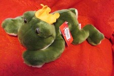 Russ Prince Frog 12  Plush Stuffed Animal NWT handmade
