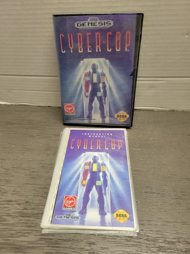Cyber Cop (Sega Genesis, 1992) Box And Manual ONLY