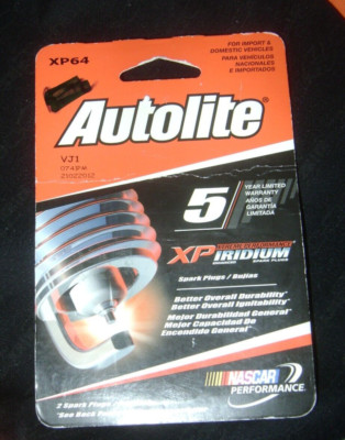 Autolite Iridium XP Automotive Replacement Spark Plugs, XP64 (2 Pack)~ NOS