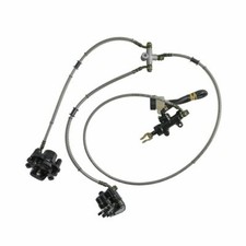 Go kart Hydraulic Rear Foot Brake Twin Caliper ATV Quad Golf Cart Buggy