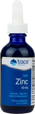 Trace Minerals | Liquid Ionic Zinc | 50 mg Zinc with Magnesium | Supports Immune