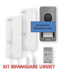 KIT AUDIO CITOFONO BIFAMILARE ESPANDIBILE BIFAMILIARE URMET  2 cornette