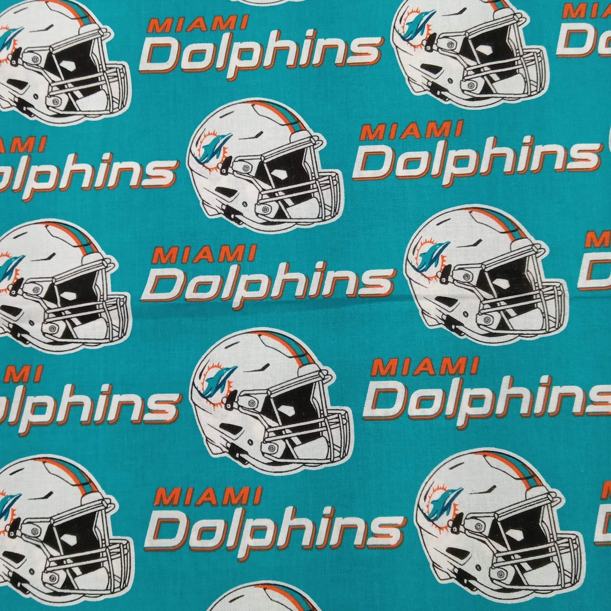 Miami Dolphins NFL AFC East Cotton Fabric