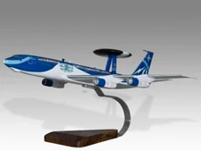 Boeing AWACS E-3 50th NATO Anniversary Desk Wood Airplane New Model Large 1/100