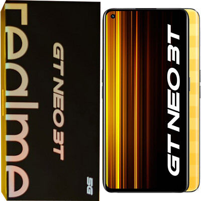 BNIB Realme GT Neo 3T 5G Yellow 128GB + 8GB Dual-SIM Factory Unlocked GSM