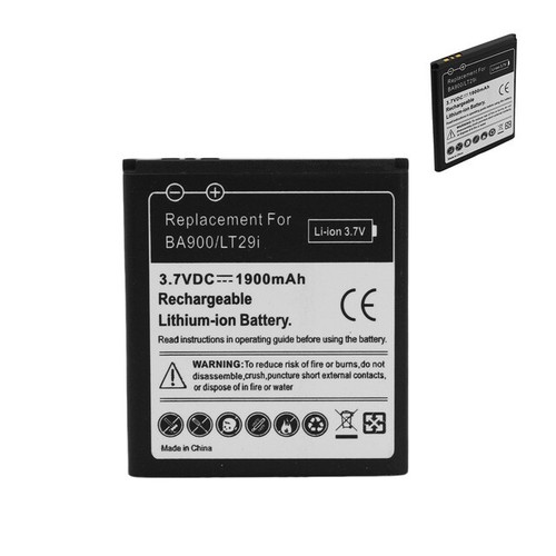 BATTERIA POTENZIATA BA900 SONY XPERIA TX LT29 J ST26 M C1905 L S36H E1 BATTERIA POTENZIATA BA900 SONY XPERIA TX LT29 J ST26 M C1905 L S36H E1