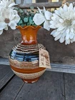 Vintage Haeger Pottery Hand-Thrown Ruffled Edge S. Maglio Vase w/Original Tag