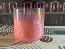 Clear Color Design C Root Chakra Quartz Clear Crystal Singing Bowl 7"