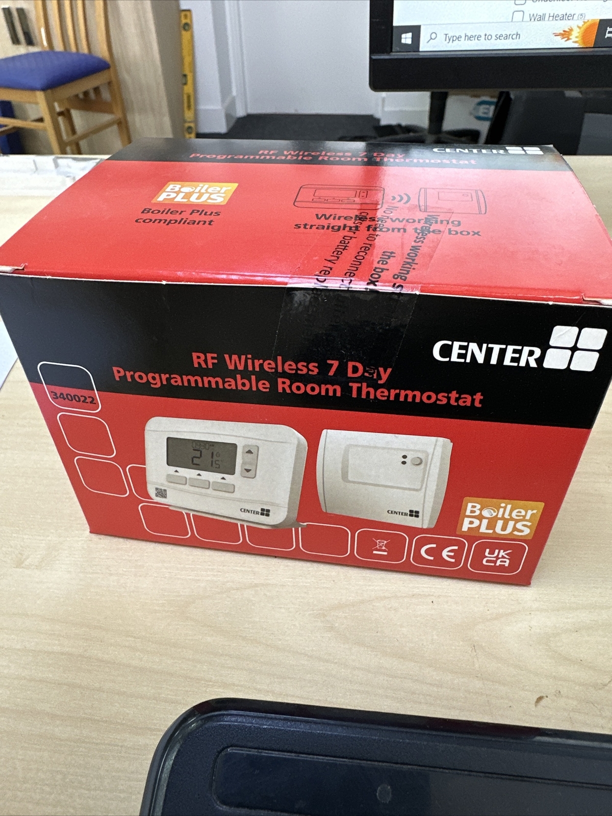 Center RF Wireless 7 Day Programmable Room Thermostat eBay