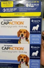 PetArmor Capaction Oral Flea Treatment for Dogs 2-25 lbs 6×2=12 CT Exp 2026+