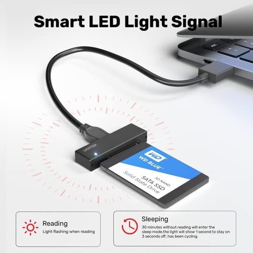 Unitek USB to SATA III Hard Drive Adapter External Kit Cable