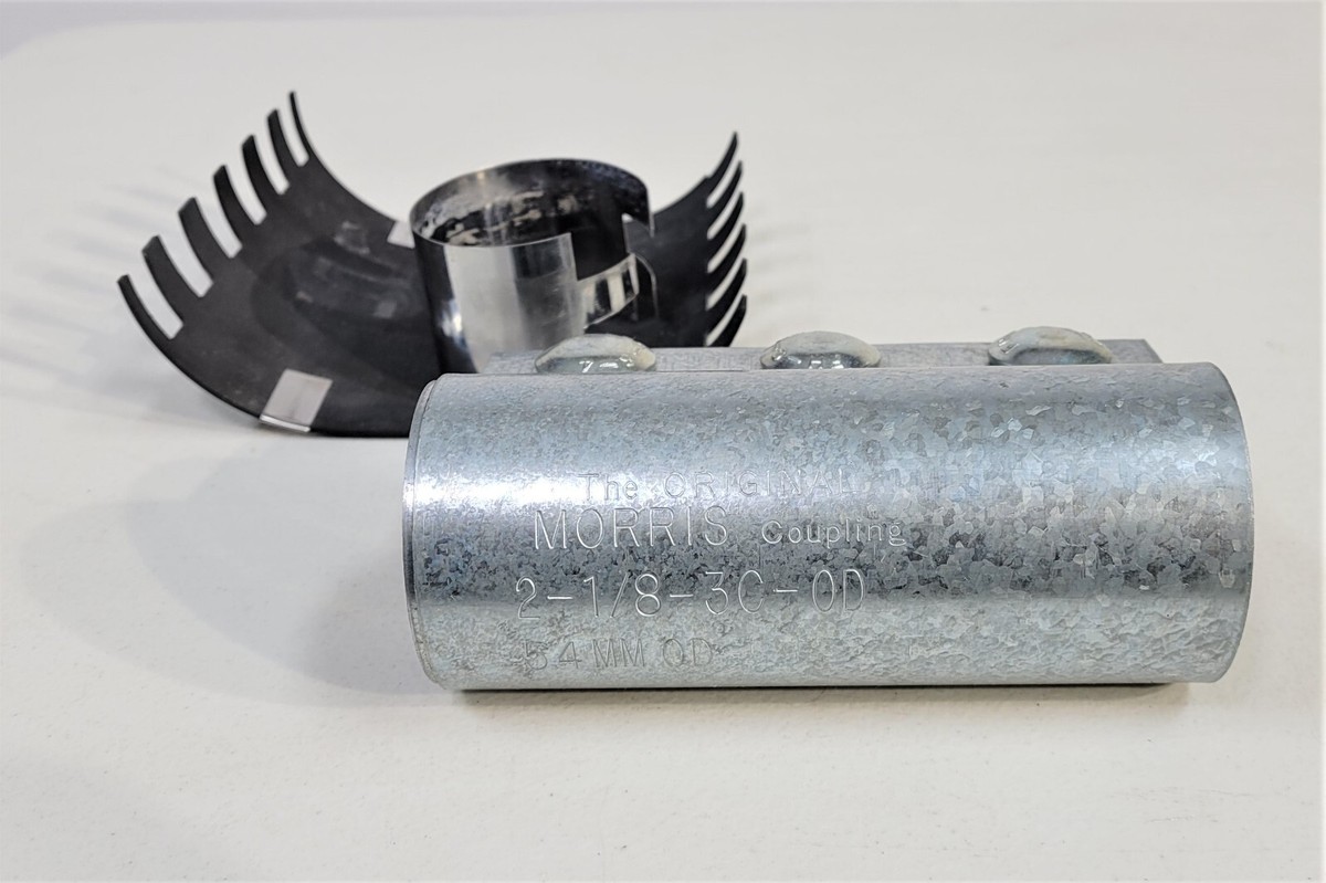 Morris 2-1/8-3C-OD 3-Bolt Vacuum Pipe Tube Coupling, 2 1/8", USED -  COMPLETE | eBay