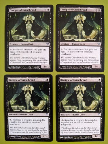 Disciple Of Griselbrand X4 Innistrad 4x Playset Magic The Gathering MTG 