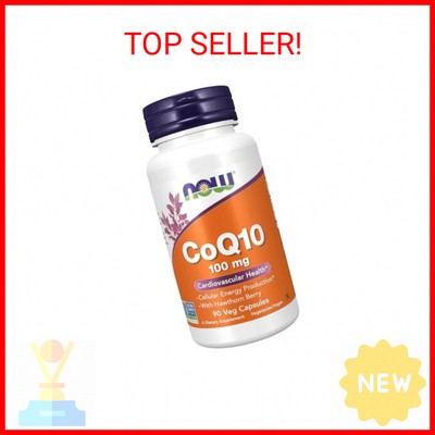 NOW Foods Supplements, CoQ10 100 mg with Hawthorn Berry, Pharmaceutical Grade, A