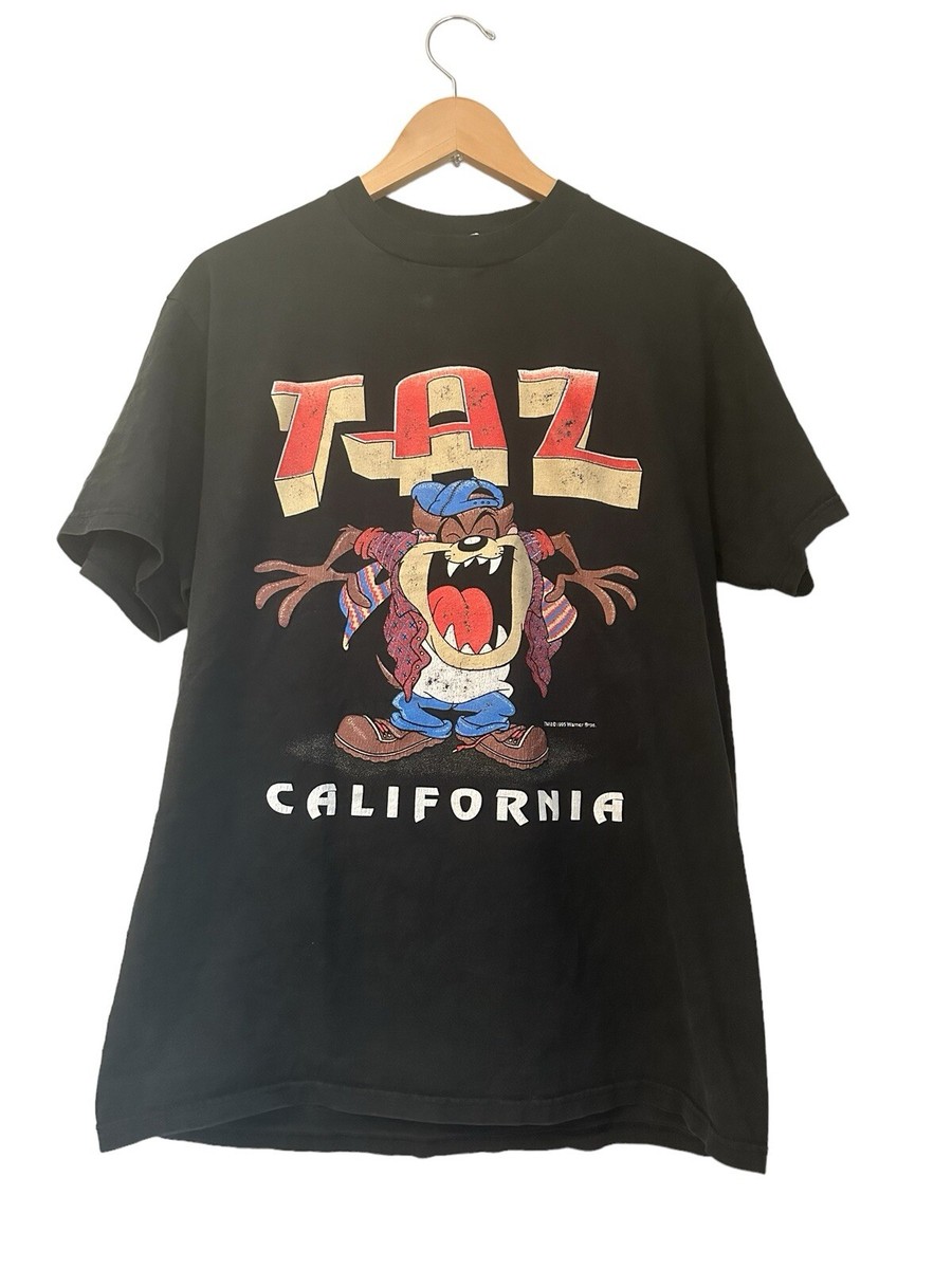 TAZ 95年ビンテージ ポスター！Board in The South Bay Vintage 1995 Taz California Large Jerzees Warner Bros | eBay