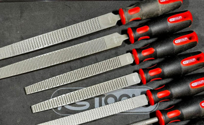 KS Tools Werkstattfeilen-Satz 7-tlg Rund Flach Halb