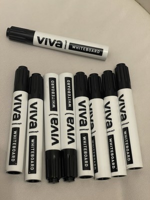  12 x Rotuladores Pizarra Blanca Whiteboardmarker, RWB230 Kugelspitze schwarz