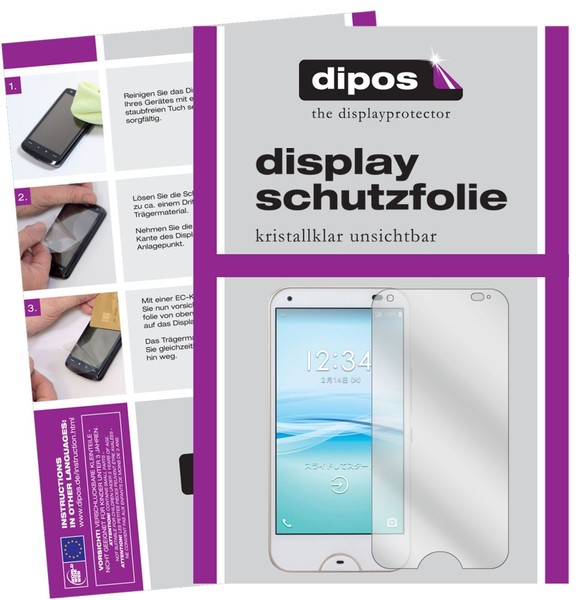 2X Schutzfolie FüR Kyocera Rafre Klar Display Dipos Displayfolie-image