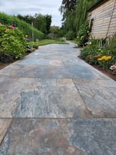 Copper Slate Porcelain Paving Mixed Sizes 20mm Outdoor Patio Tiles 1m2 Collected