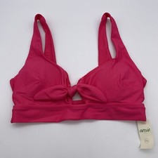 NWT AERIE AMERICAN EAGLE Womens' Pink Scoop Bikini Top Swim Suit S/P  34.95
