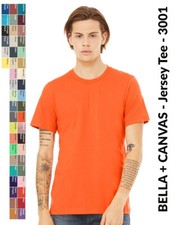 BELLA CANVAS 3001 Unisex Short Sleeve Jersey Crew Neck Soft Style T-Shirt