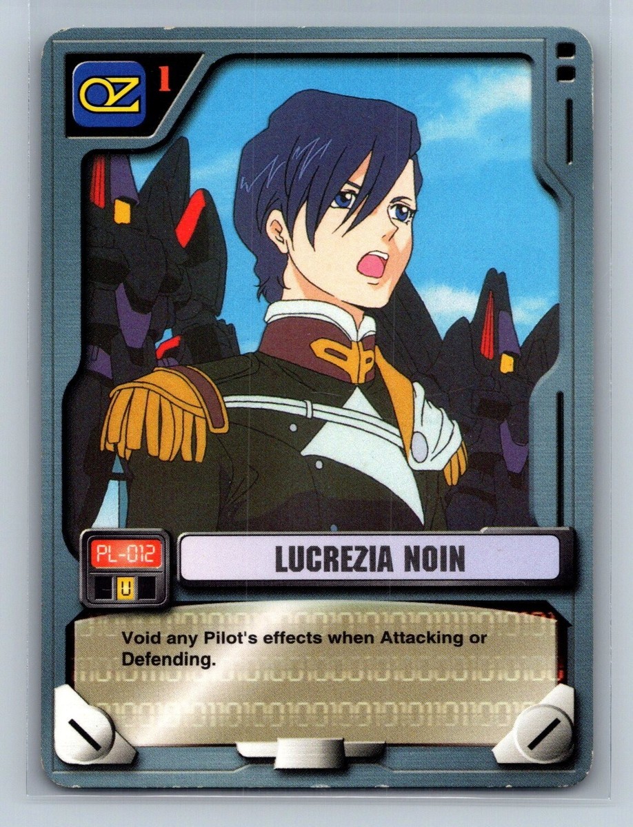 Gundam M.S War TCG - Lucrezia Noin Pl-012 - Bandai 2000 | eBay