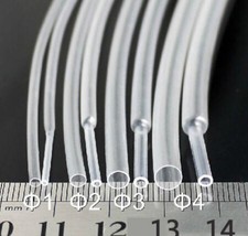 2M /6ft Heat Shrink Tubing Tube Transprent Clear 1mm 2mm 3mm 4mm 5mm 8mm 10mm