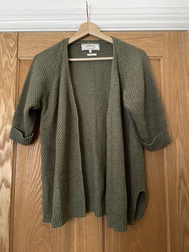 Fat Face Cardigan Size 10 Khaki Olive 