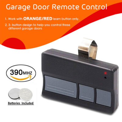 1/2 Garage Door Opener Remote Control For Chamberlain Part Red Learn Button 3B.