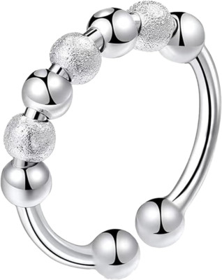 Angst Ring Silber, Ring Stress, Damen Anti-Angst, Damen Fidgeting, Spinner Anti 