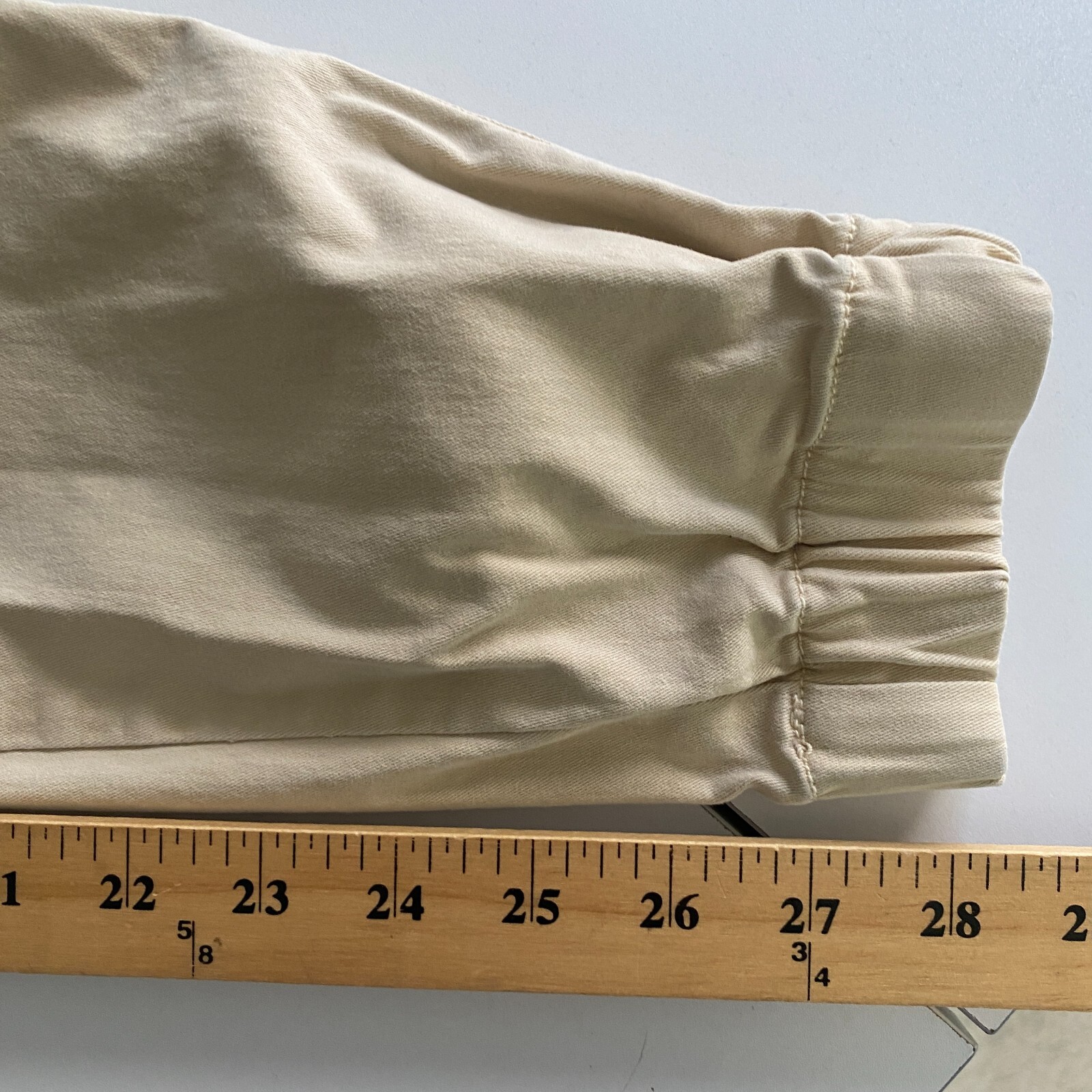 Bearbottom Pants Small Beige Solid Jogger Cuff St… - image 8