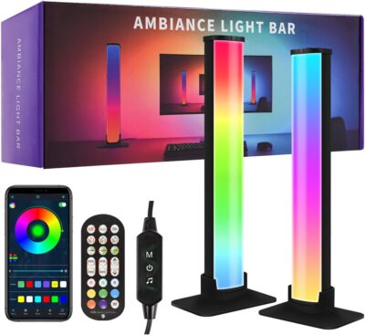 Smart Light Bar, LED TV Backlight Lamp with DIY Music Sync Modes Black 