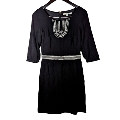 Boden Carla Kaftan Casual Day Midi Dress US Size 6 3/4 Sleeve Black Embroidered | eBay Boden Carla Kaftan Casual Day Midi Dress US Size 6 3/4 Sleeve Black Embroidered | eBay