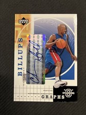 2003-04 UPPER DECK STANDING O GRAPHS CHAUNCEY BILLUPS AUTO