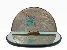 ERTE "JOY OF LIFE" 1985 | BRONZE SCULPTURE ON TABLE MIRROR | ART DECO | GALLART