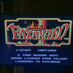 Faxanadu Nintendo Entertainment System 1989 Complete CIB Tested Fantasy RPG NES