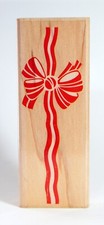 Rubber Stampede Posh Impressions Ribbon Wrapture Bow Present Rubber Stamp