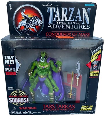 Tarzan Epic Adventures Tars Tarkas Mars Martian Figure New Open Box John Carter