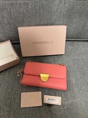 coccinelle leather crossbody bag, handbag, wallet