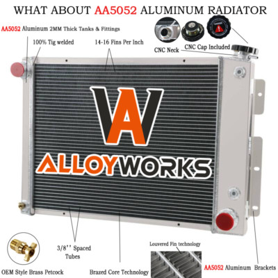 4 Rows Aluminum Radiator For 1967~1969 Chevy Camaro/Pontiac Firebird 1968 ALLOY#