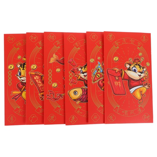 60 Rote Chinesische Geldumschläge - Traditionelle Hong Bao Für Neujahr 2026 (Pferde-Jahr)