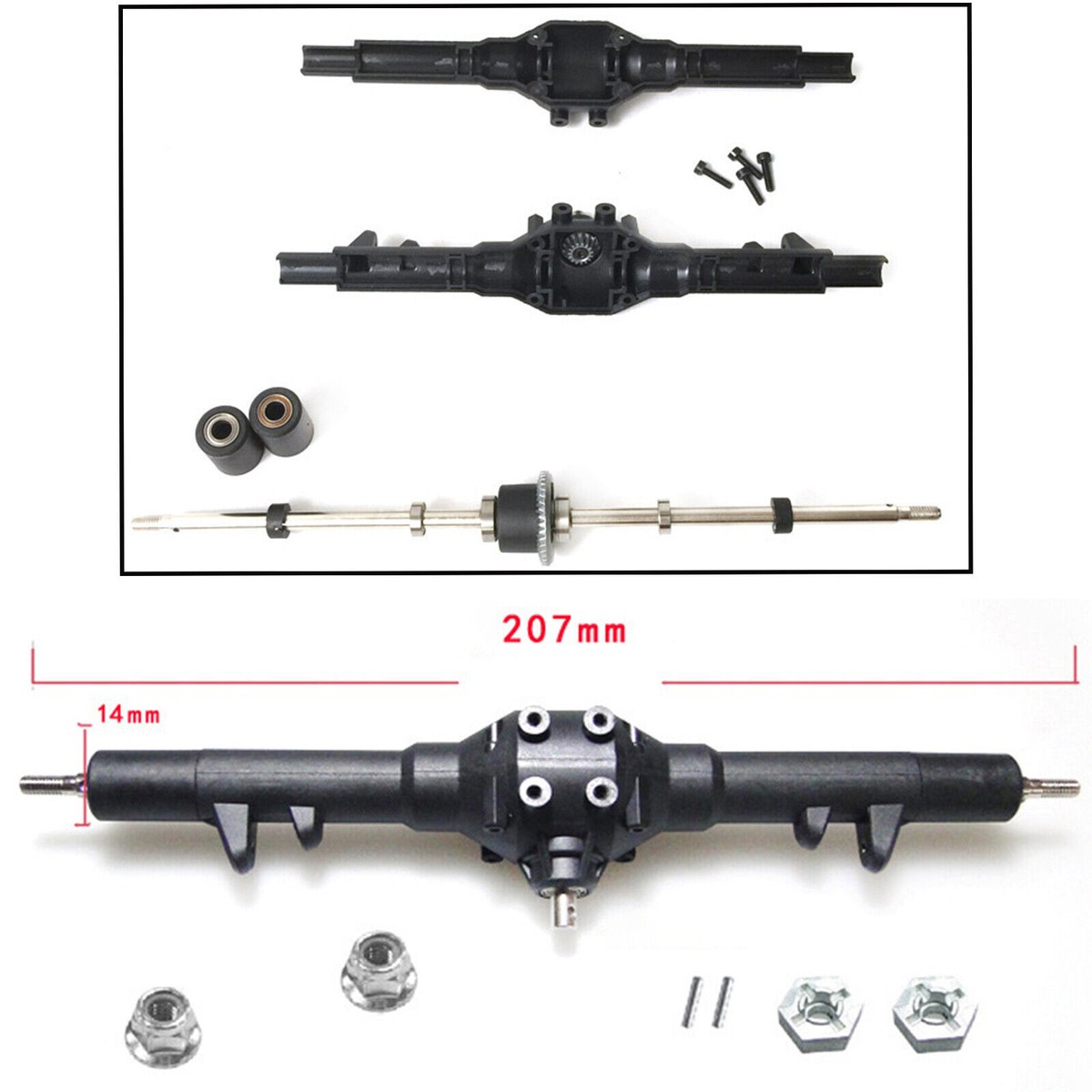 Arbre De Transmission Arrière CVD Métal Pour WLtoys 12428 / 12423 – Compatible 1/12 RC (Bleu)