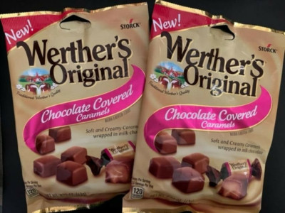 *BRAND NEW ITEM*- STORCK Werther's Original ''CHOCOLATE COVERED'' Caramels- 2 BAGS