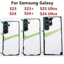For Samsung Galaxy S24 Ultra S23 Plus Transparent Rear Case Battery Back Cover