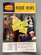 KODAK MOVIE NEWS Spring 1959 Color booklet Volume 7 Number 1 Eastman EUC Bolex